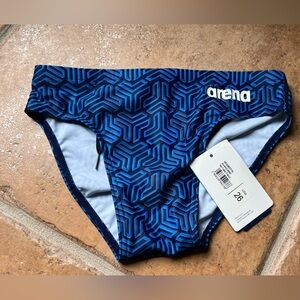 Arena boys dive briefs blue design